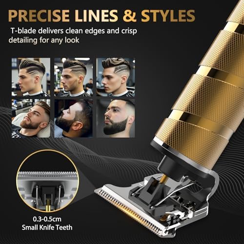 Ufree Hair Trimmer & Beard Trimmer for Men Professional — side view showing full product dimensions