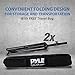 Pyle Universal Dual PA DJ Tripod 2 Speaker Stand Kit with Adjustable Height & Storage Bag Constructed with Heavy Duty Durable Steel & Lightweight for Easy Mobility Safety PIN Screw Locks PSTK107,Black