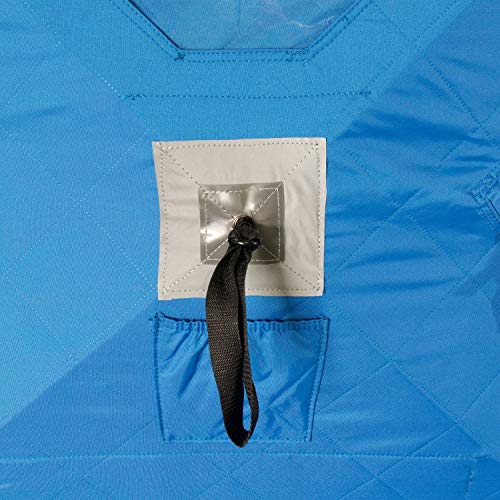 Clam 15497 C-720 2-6 Person Portable 6 X 12 Foot Pop-Up Ice Fishing Angler Double Thermal Hub Shelter Tent With Anchors, Tie Ropes, And Carrying Bag #TOP2