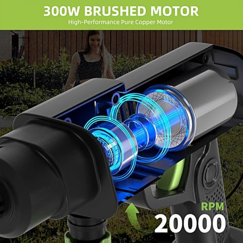 Cordless Pressure Washer, Portable Battery Power Washer, Electric Car Pressure Washer Handheld with 6-in-1 Nozzle,3.0Ah Battery,Small Power Car Cleaner for Floor Garden Fence Depot 4 Cordless Pressure Washer, Portable Battery Power Washer, Electric Car Pressure Washer Handheld with 6-in-1 Nozzle,3.0Ah Battery,Small Power Car Cleaner for Floor Garden Fence Depot - Image 4