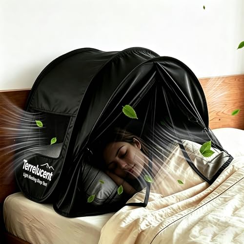 Terrelucent Pop-up Head Tent for Sleeping, Blackout Sleep...