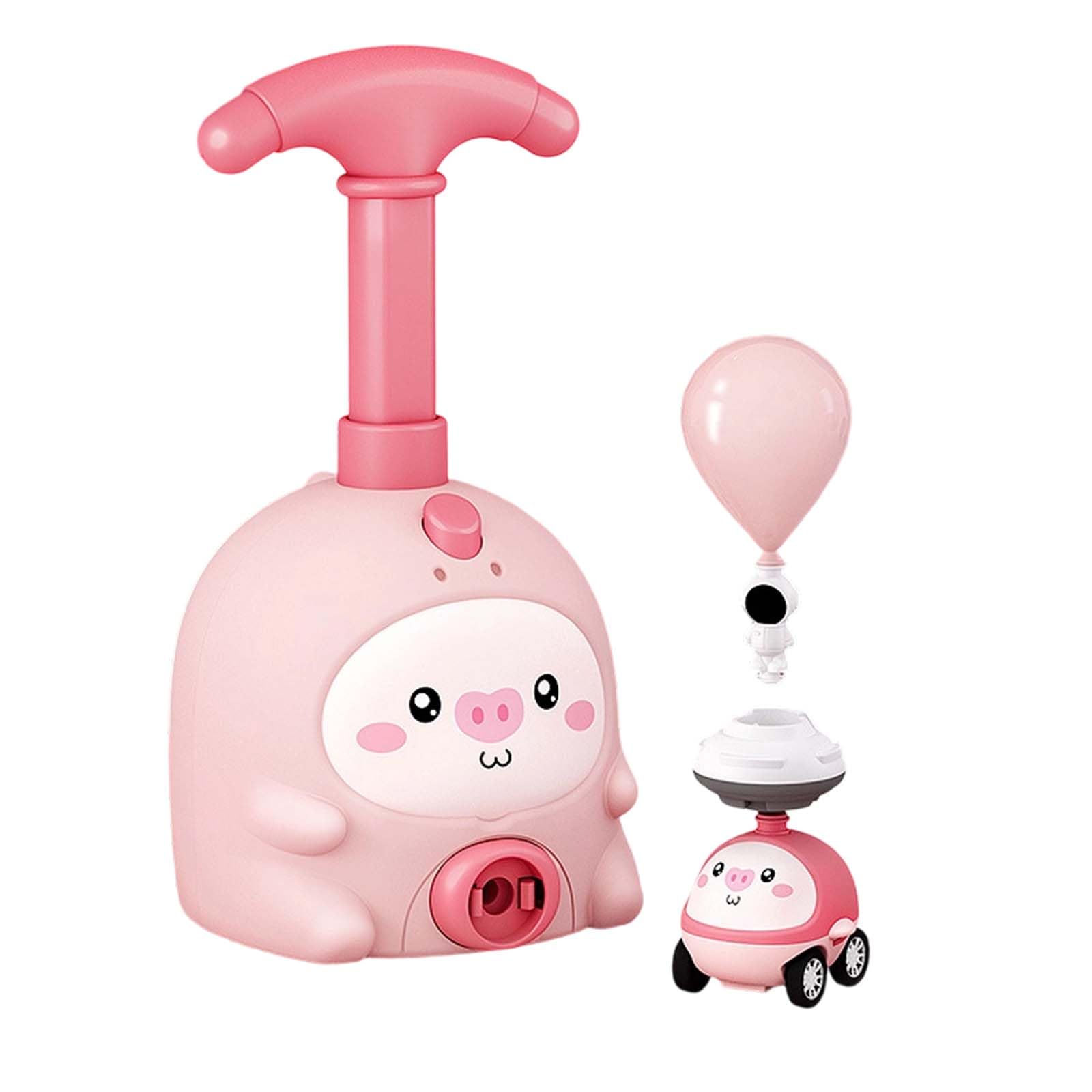 Animal Air Powered Balloon Car Toy, Animal Balloon Car Toy, Air Powered Balloons Car Launcher Set,Easy Manual BalloonPump,DIY Physics Learning for Party Fun (#C+2car) — view 5