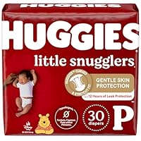 Huggies Newborn Diapers, Little Snugglers Baby Diapers, Size Preemie (up to 6 lbs), 30 Count