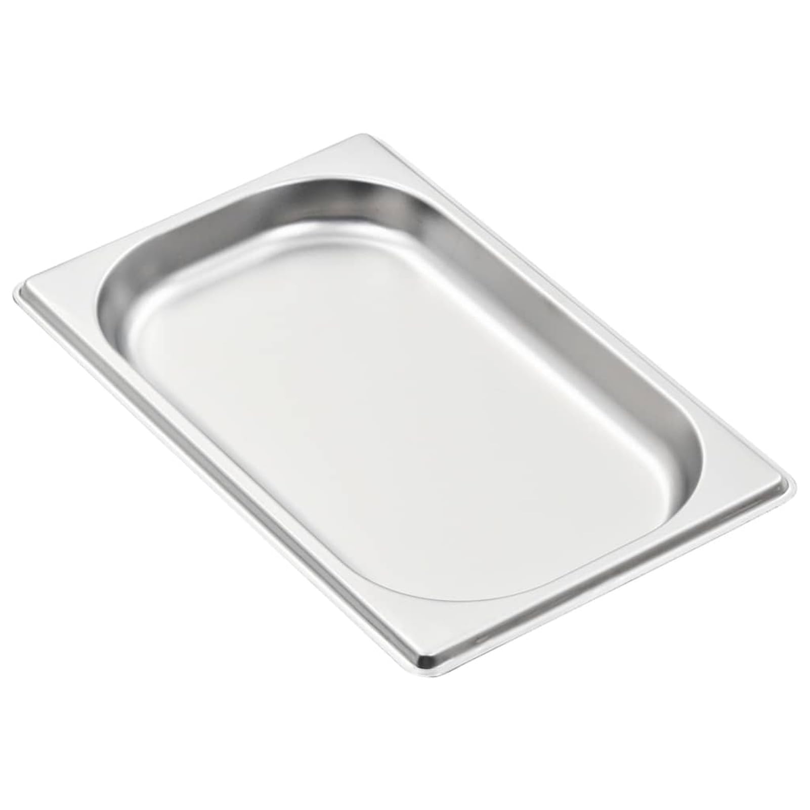 Brokky Contenitori Gastronorm 12 pz GN 1/4 20 mm in Acciaio Inox-Contenitore, Acciaio Inossidabile Contenitore gastronorm