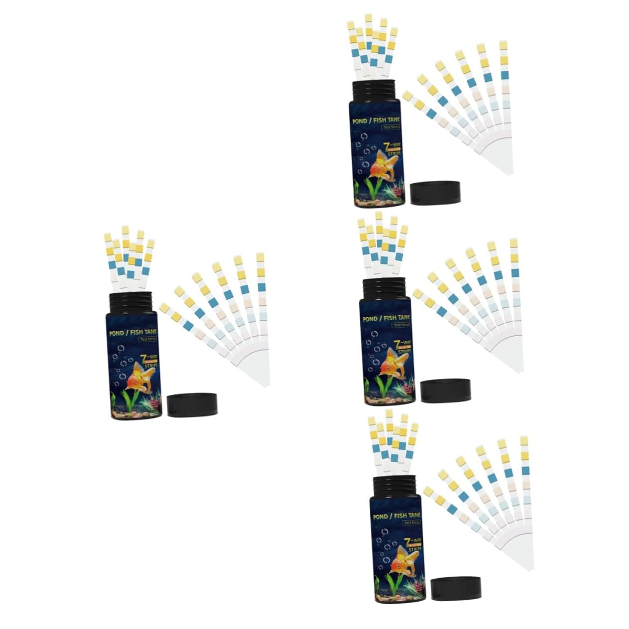 4 Sätze Teststreifen Für Die Wasserqualität Fisch Wassertest Bausatz Aquarium Pool Teststreifen Erkennung Für Poolwasser Testen Tank Tester Für Wasser Pvc 50 Stück * 4