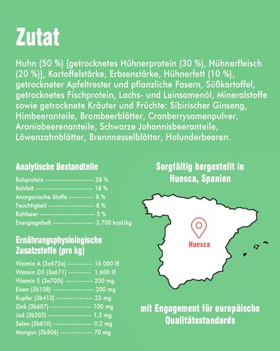 REVER Trockenfutter für ausgewachsene Hunde, getreidefrei, 65% Tierprotein – Ansicht 5