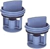 Bosch WGA142X0TR, WAT20480TR, WAW2856XTR, Profilo CMG120DTR ile Uyumlu Çamaşır Makinesi Pompa Filtre Kapağı 2'li - 00647920 [Enerji Sınıfı A]