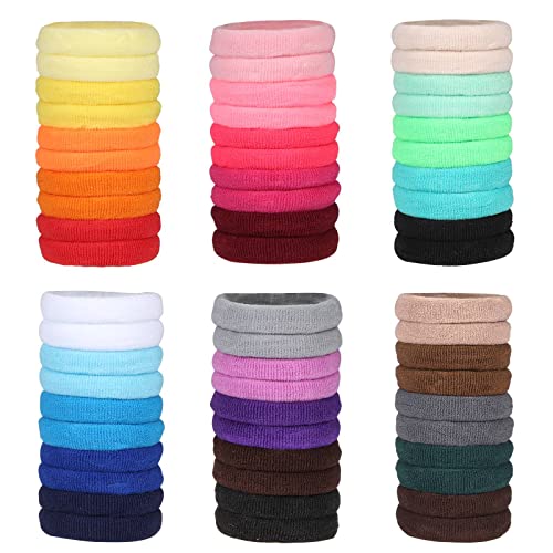 300pcs Baby Hair Ties - Elastic Hair Bands Ponytail Holder for Toddlers Infants, Small Seamless Soft Rubber Bands for Kids Baby Girls (30 Colors) - Image 3