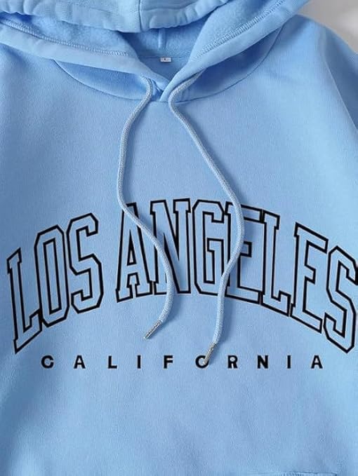 Image of SHAIRA FASHION Los Angeles Printed Hoodies /Sweatshirt Polycotton for Running, Gym Warm Travel Hoodies for Men
