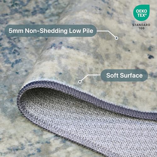 Tapis lavable 200x290cm grand format antidérapant et résistant BEIMO - 3