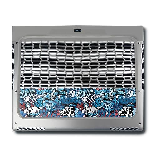 Image of MightySkins Carbon Fiber Skin Compatible with Alienware X16 R1 (2023) Full Wrap Kit - Blue Meanies | Protective, Durable Textured Carbon Fiber Finish | Easy to Apply & Change Styles | Made in The USA
