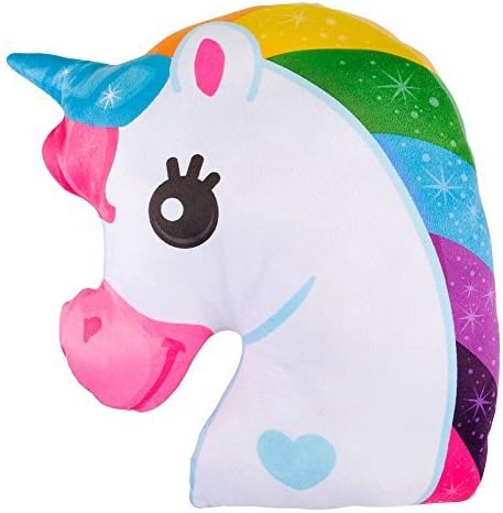 HOWBOUTDIS Soft and Cuddly Magical Unicorn Pillow 15"