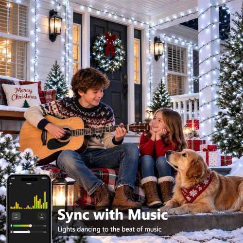 Image of Brizled Smart Christmas String Lights, 200 LED Color Changing Xmas Lights