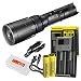 Nitecore Ultimate Bundle SRT7GT 1000 Lumens Smart Ring Tactical Flashlight with Two High Capacity 3500mAh Rechargeable Batteries, I2 Charger and LumenTac Battery Organizer