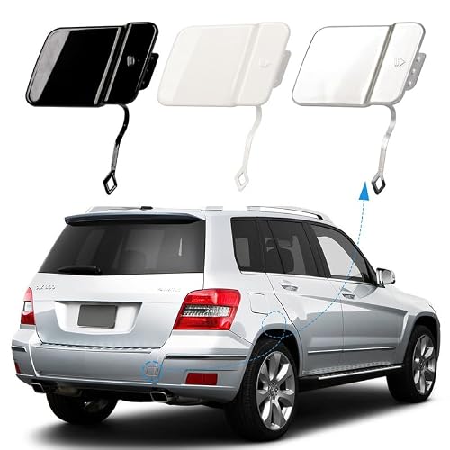 CZShiYue Car Rear Bumper Tow Hook Cover Fit for Mercedes Benz X204 GLK300 GLK350 2009 2010 2011 2012 Towing Eye Cap Trailer Cover 2048853223 A2048853223 (Palladium Silver, Passenger Side)