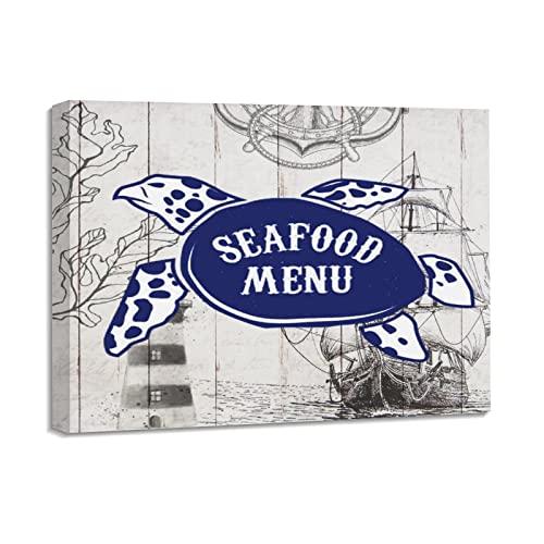 Toile murale moderne poisson pour chambre d'enfant douce
