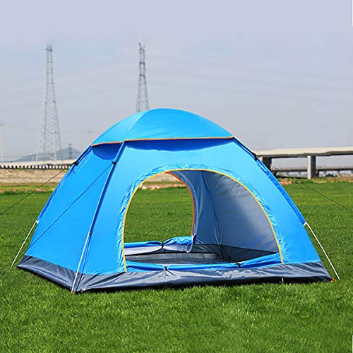 Tienda de campaña playa y camping para vacaciones familiares verdes