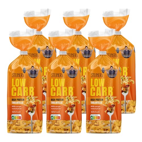 STEINER´s Low Carb Tagliatelle | 99% weniger Kohlenhydrate | ballaststoffreich, (STEINER´s Tagliatelle, 6x250g)