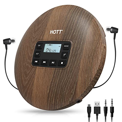 Hott 611 Cd Player Portable, Walkman Cd Player With Anti-Shock Protection, Cd Player For Car, Personal Cd Player For Home #TOP6