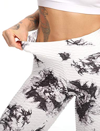 Seasum Women High Waisted Yoga Pants Workout Butt Lifting Scrunch Booty Leggings Tummy Control Anti Cellulite Textured Tights Xl #TOP4