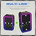 Skullcandy Stomp Bluetooth Speaker – IPX7 Waterproof Wireless Portable Speaker, with LED Lightshow & Strobe Modes, 12 Hour Battery, Multi-Link, & USB-C & USB-A Output Charging