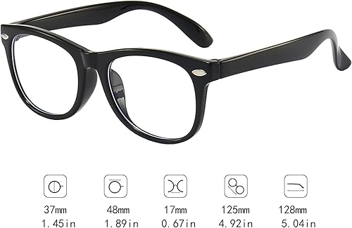 Miniatura 7 de Paquete de 3 lentes de bloqueo de luz azul para niñas y niños, lentes de bloqueo de luz azul para computadora para niños de 3 a 9 años (azul oscuro