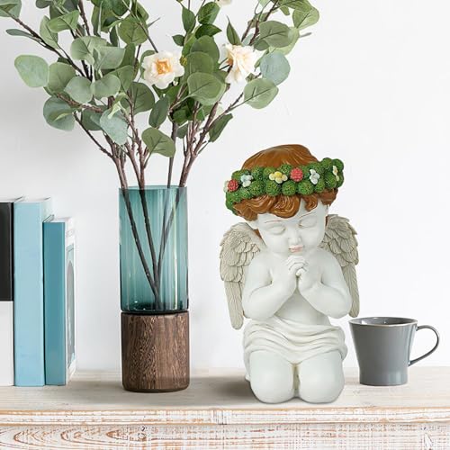 Statues d'ange de jardin extérieur résine抗面变色 - 8