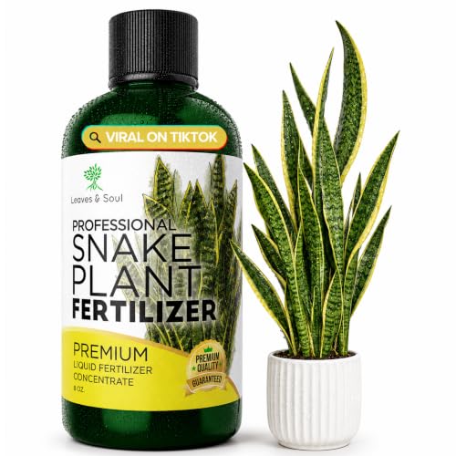 Professional Liquid Snake Plant Fertilizer 3-1-2 Concentrate 8 oz Premium Snake Plant Food for Indoor Plants Liquid Fertilizer for Snake Plants and Houseplants Made in USA