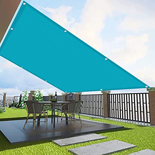 Sonnensegel Rechteckig Atmungsaktive Atmungsaktiv Kühlend Sonnenschutzdach Segeltuch mit Ösen und Befestigungsseile für Balkon Terrasse Garten Outdoor – Bild 3