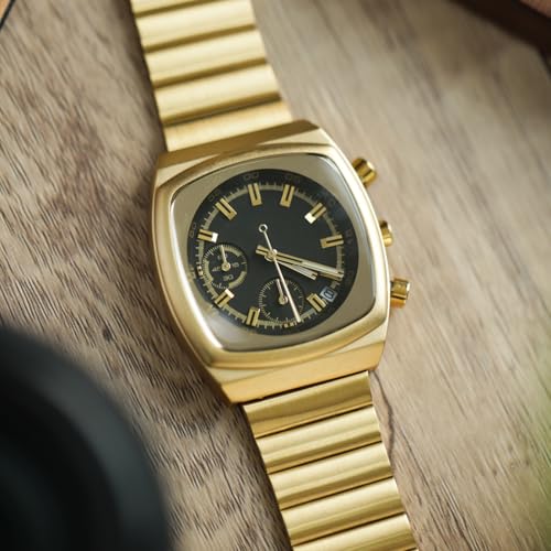 Image of CILOA Mens Watches Chronograph Stainless Steel Waterproof Date Analog Business Fashion Wristwatch for Men