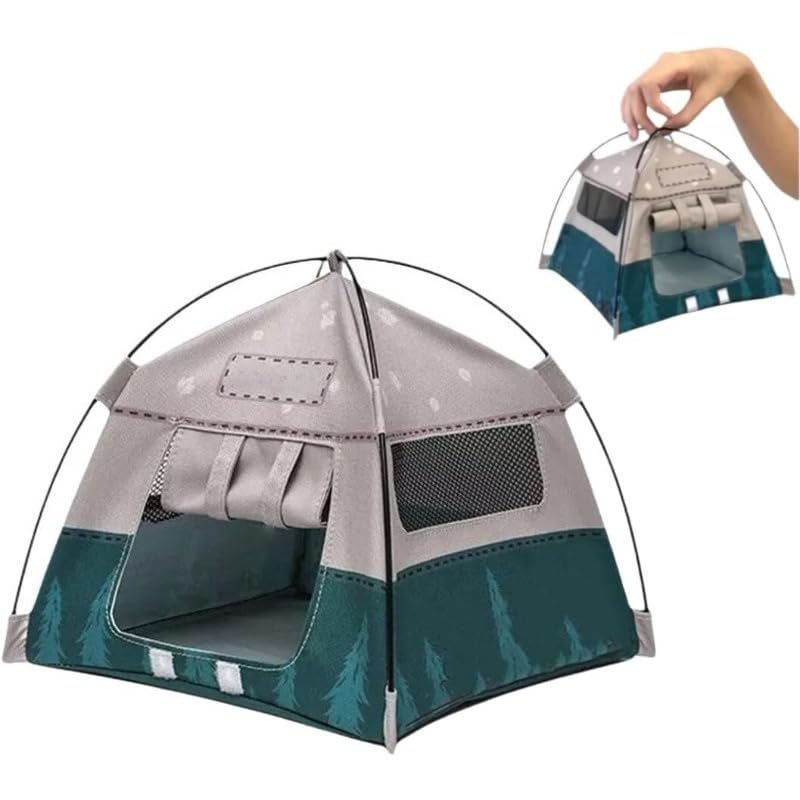 Camping Small Tent Model with Mini Blanket, 1:12 Miniature...
