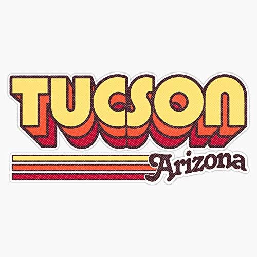 Tucson, Az City Stripes Vinyl Waterproof Sticker Decal