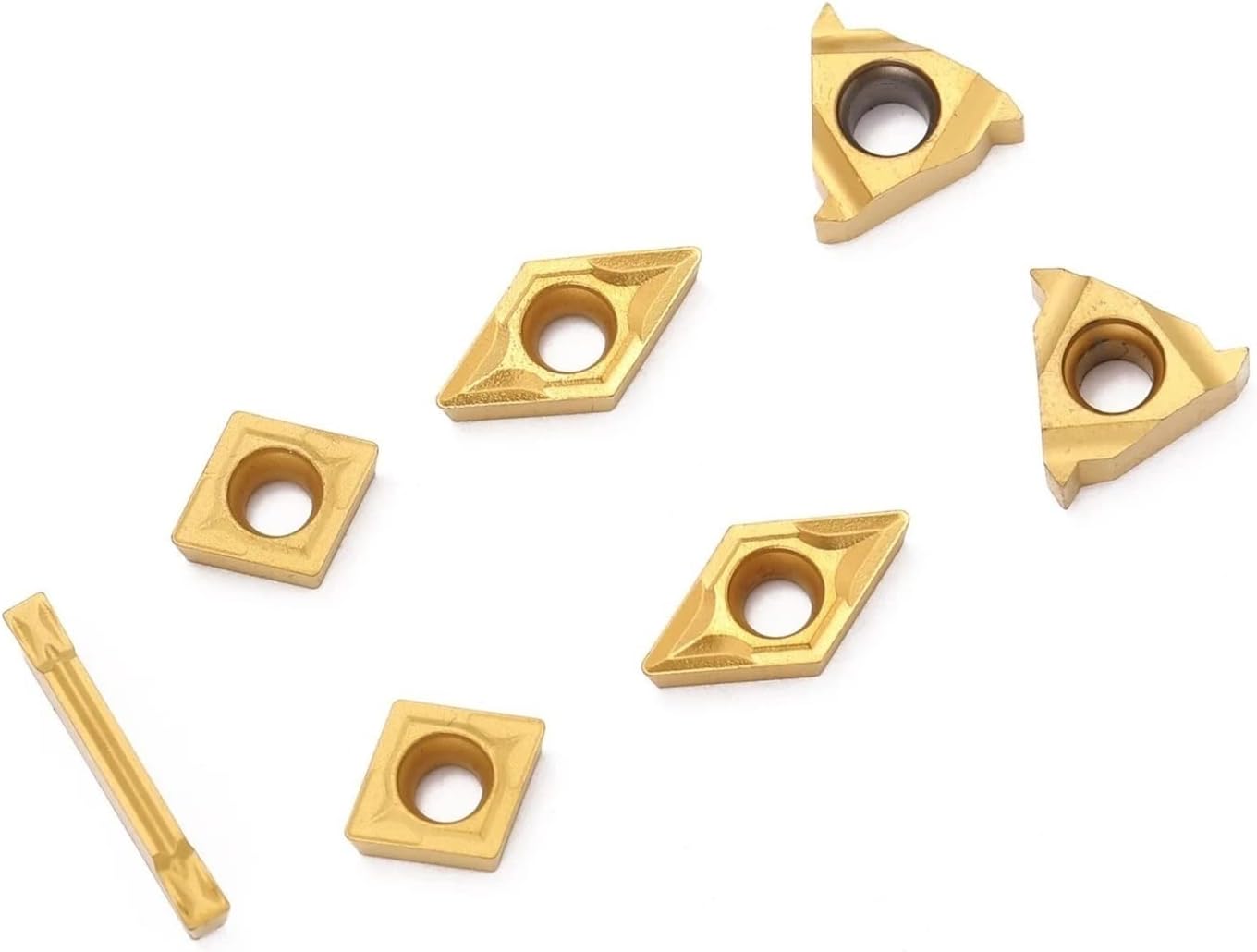 旋盤 バイト 超硬旋盤用ツール 炭化物のインサートが付いている7個の10mmのシャンク旋盤の旋削工具ホルダーボーリングバー