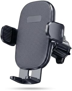 Universal 360° Car Phone Holder Air Vent Mount – Heavy Duty ABS Vent Clip Phone Mount, One-Hand Operation, Strong Grip Anti-Slip, Fits Most Smartphones