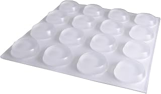 Shepherd Hardware 9967 1/2-Inch SurfaceGard Self-Adhesive Round Transparent Bumper Pads, 16-Count