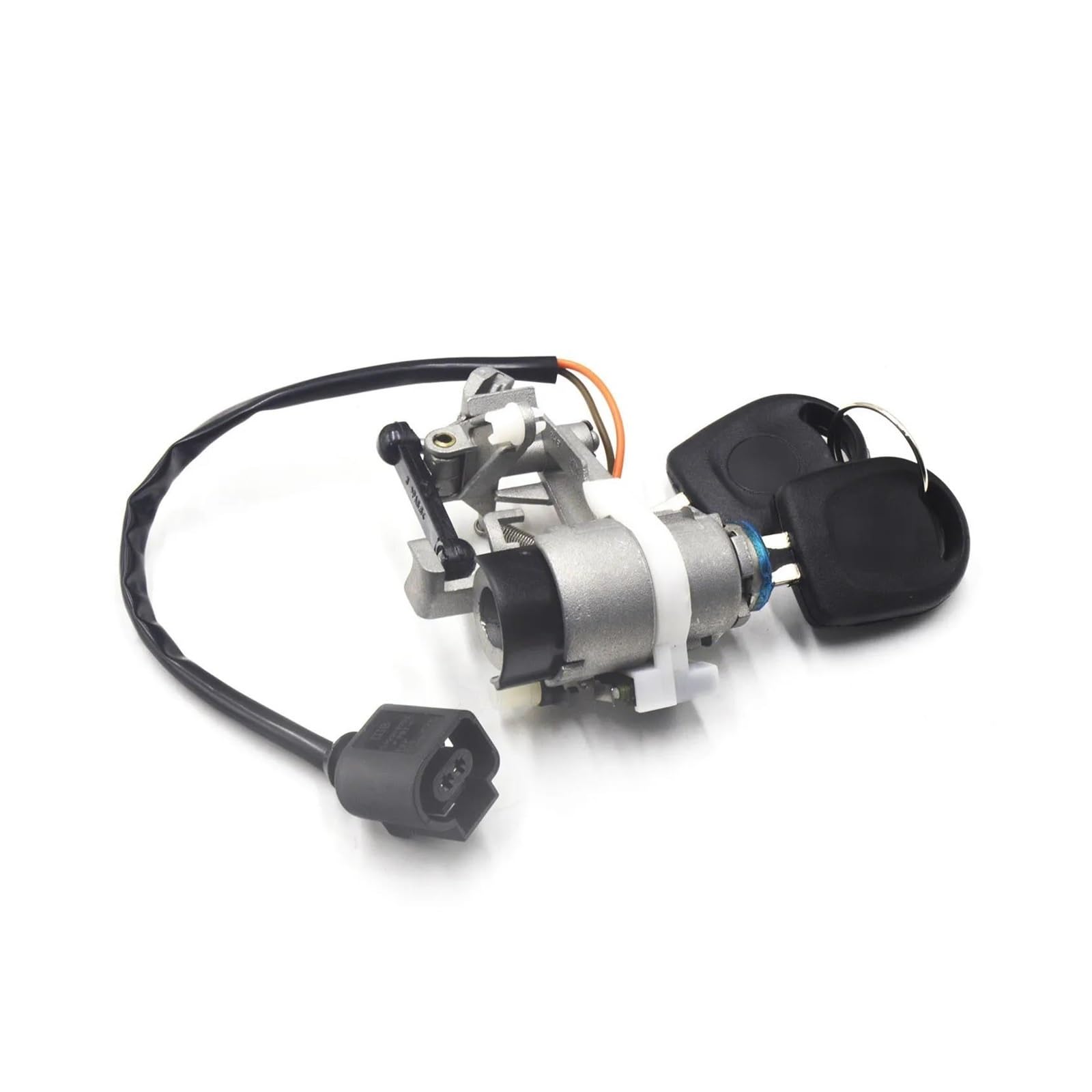 Car Door Lock Actuator for VW for Golf Mk4 for Lupo for Polo 1998-2006 2005 2004 2003 2002 Auto Parts Tailgate Lock Cylinder with Keys Sensor 1J6827297G 1J0973702(Set)