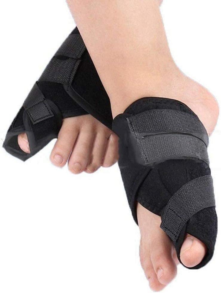 Séparateur des orteils pour pieds douloureux avec attelle de lisseur pour hallux valgus actif