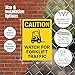 SmartSign 2-Pack 'Caution Watch For Forklift Traffic' Sign with Symbol - 10