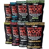 Kona Wood Pellets All バラエティパック Ninja Woodfire Outdoor Grille用 8 1ポンド 再密封可能バッグ