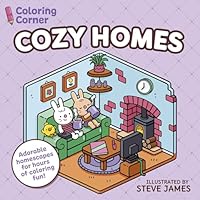 Coloring Corner: Cozy Homes: Adorable Homescapes for Hours of Coloring Fun 1398865230 Book Cover