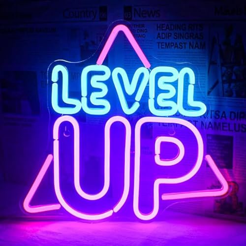 Image of LED Game Sign Game Zone Neon Signs Gaming Room Wall Art Decor Man Cave Lights Signs Gamer Home Bedroom Decoration USB Powered Brightness Adjustable
