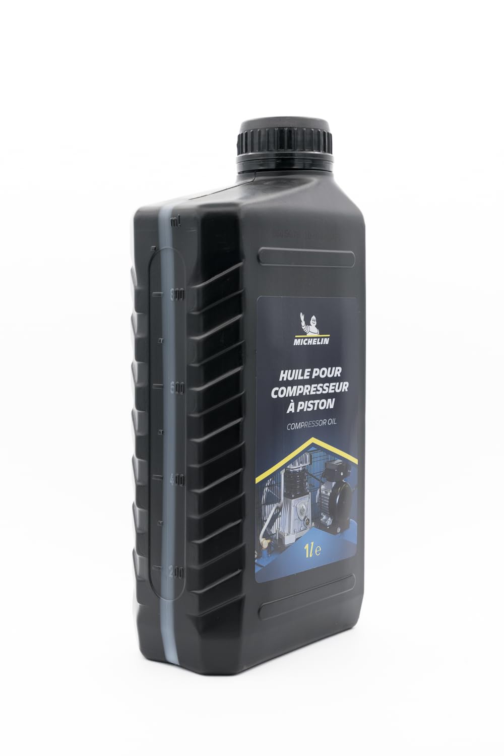 Michelin Huile de Compresseur, Huile Pour Compresseur, Jusqu'à 250 Heures d'Utilisation, Grade de Viscosité ISO VG 100, Bouteille de 1L