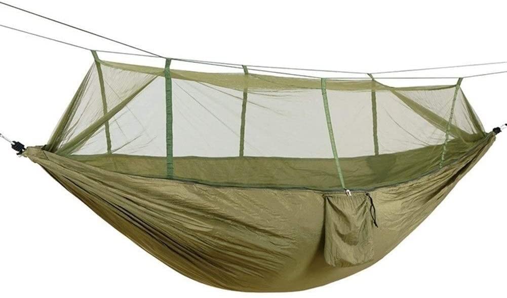 Hamak Ultralekki, Hammock 1-2 Osoby Przenośny Odkryty Hamak Kempingowy Tkanina Spadochronowa Wiszące Łóżko Polowanie Huśtawka Do Spania Hamac na Kemping, na Zewnątrz(Camouflage)