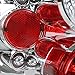 SPEC-D TUNING Chrome Housing Clear Lens Tail Lights Compatible with 1997-2003 Ford F-150 Flareside, 2004 Ford F-150 Heritage Flareside, Left + Right Pair Assembly