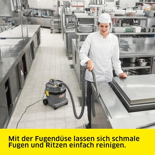 Kärcher Nass- und Trockensauger NT 22/1 Ap Te L, Leistung: max. 1300 W, PES-Patronenfilter, Behälter: 22 l, Saugschlauch: 1,9 m, Nass-/Trockenbodendüse Standard (300 mm), Fugendüse, Gerätesteckdose