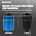Bevinsee Transmission Oil Filtrar Housing Compatible with A3 S3 TT 6-speed Compatible with VW Golf GTI Jetta Passat DSG DQ250 Replace 02E305045 Aluminum Blue