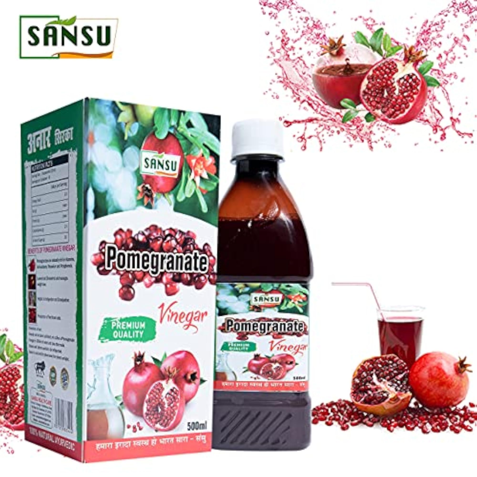 SANSU Pomegranate Vinegar Herbal Supplement