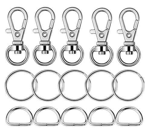 Image of DIY Crafts Pack of 100 Pcs; Size Mix, Metal Split (Pack of 100 Pcs; Size Mix)