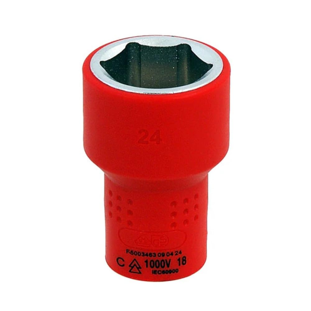 Neilsen 24Mm - Ct4737 Ct4737 24Mm Insulated Socket 1/2In Drive Chrome Vanadium Socket Hand Tool Accessory