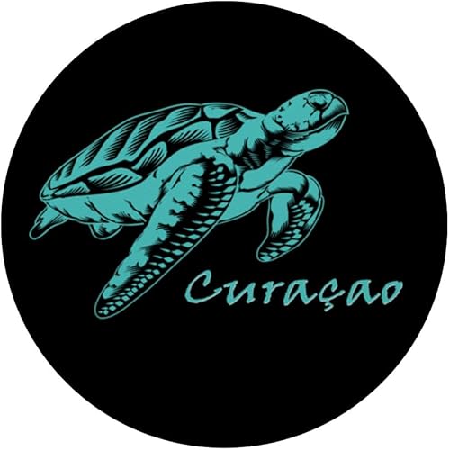 Miniatura 3 de Tortuga marina de Curazao, buceo, regalo de recuerdo del Caribe, PopSockets intercambiables PopGrip